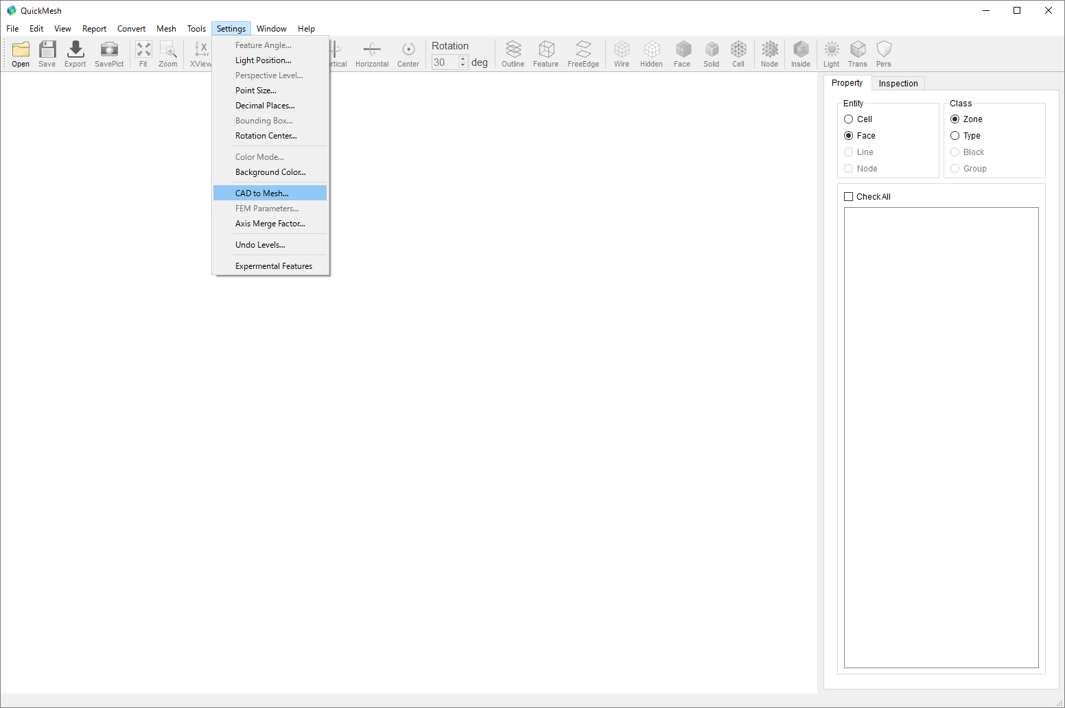 cad2mesh menu open.png