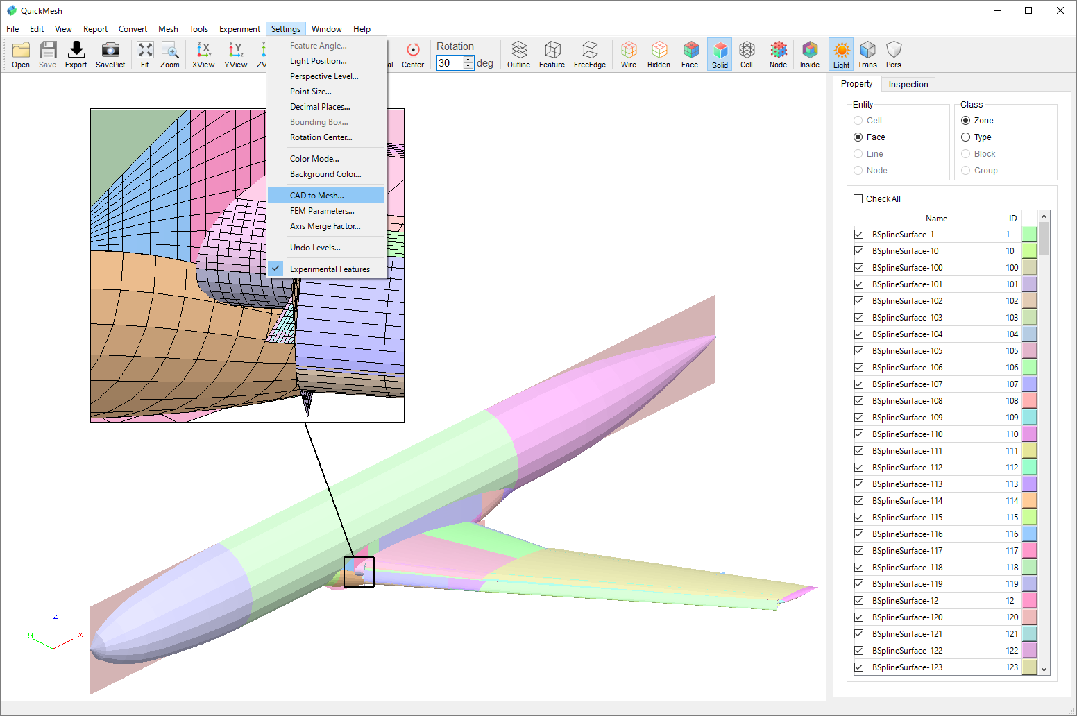 tesse menu cad2mesh.png